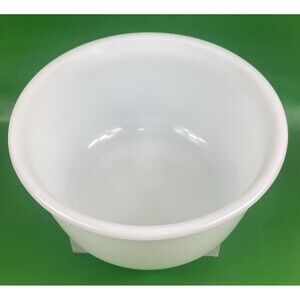 Vintage Hamilton Beach Large White Milk Glass 9" Mixing Bowl Mixer #18 USA Made